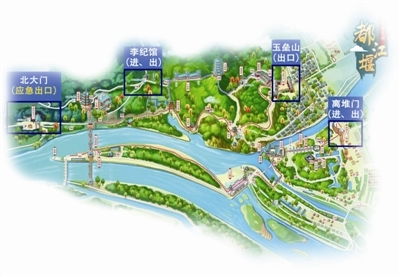 青城山都江堰景區有序開放，游覽需備健康碼